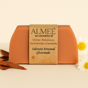 Sabonete Íntimo Glicerinado com Melaleuca, Camomila, Adjwain e Barbatimão