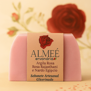Sabonete Glicerinado Linha Rosa Rajastani e Nardo Egípcio