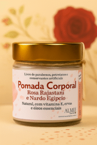 Pomada Corporal Rosa Rajastani e Nardo Egípcio