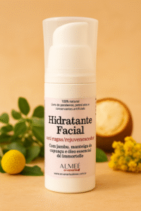 Hidratante Facial Anti-Envelhecimento com Jambu, Cupuaçú e Óleo de Immortelle