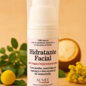 Hidratante Facial Anti-Envelhecimento com Jambu, Cupuaçú e Óleo de Immortelle