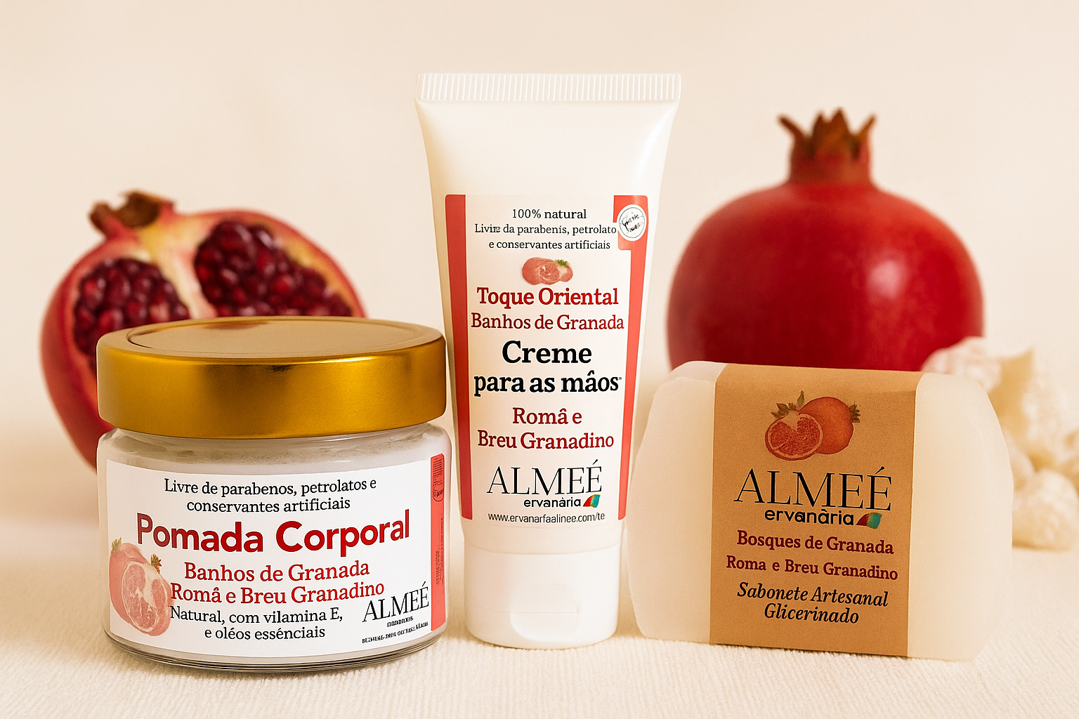 Pomada Corporal Banhos de Granada - Romã e Breu Granadino - Imagem 2