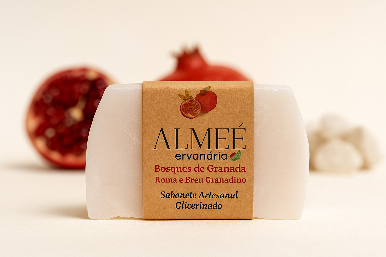 Sabonete Glicerinado Banhos de Granada - Romã e Breu Granadino